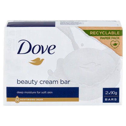 Dove beauty cream bar deep moisture for soft skin Bars 2 x 90 g (25525658)