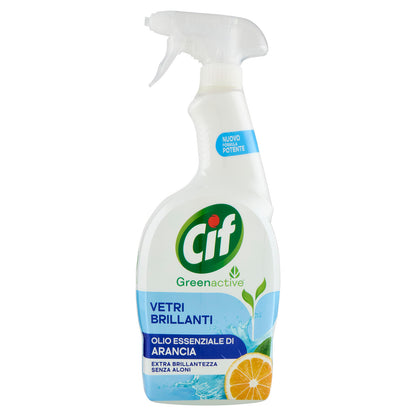 Cif Greenactive Vetri Brillanti Olio Essenziale di Arancia 650 ml (25522800)