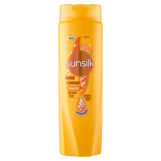 sunsilk Morbidi e Luminosi Shampoo per Capelli Secchi 250 mL
