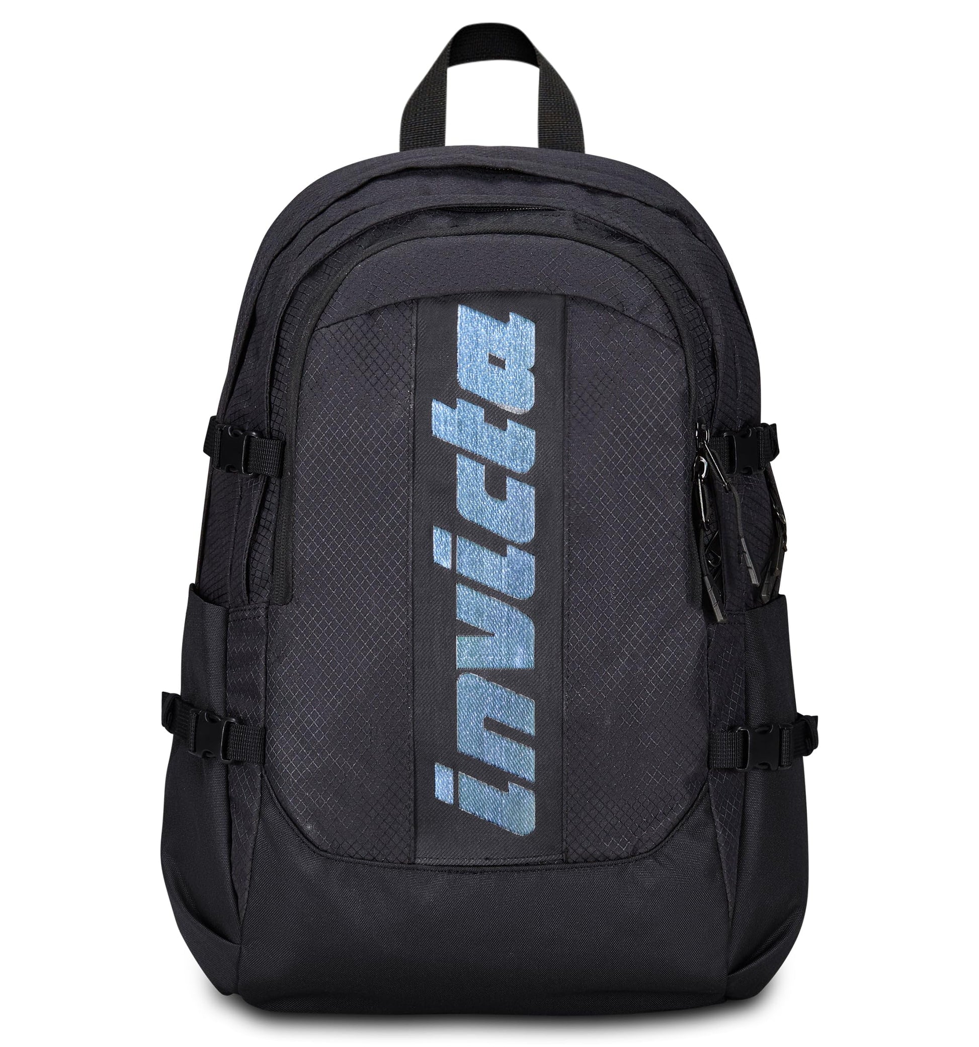 Invicta Zaino Ufficio Invict-Act Plus Fibra Ottica, Nero, Doppio Scomparto Con Tasca PC, Tasca Borraccia, Tasca Con Organizer, Cinghia Vita, Nastri Torace e Regolazione Volume, Zaino Viaggio (25615191)