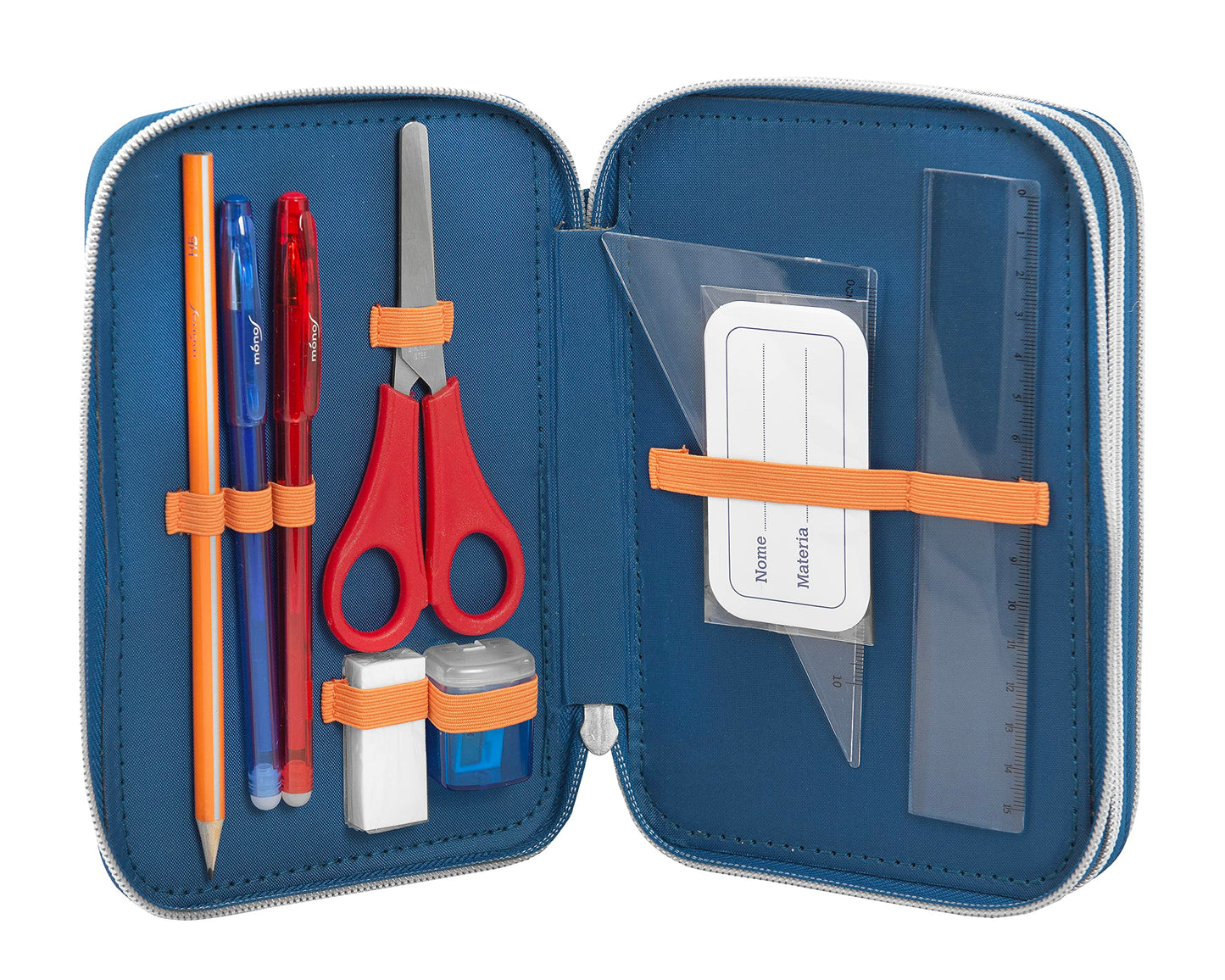 Franco Cosimo Panini DRAGONBALL - Astuccio 3 Scomparti Bambina e Bambino, con Interno Organizzato, Tasca a Zip e Organizer Portapenne - Astuccio Scuola Media e Elementare in Tessuto, 20x13x7h cm (25529839)