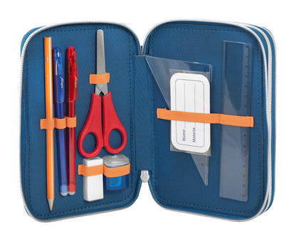 Franco Cosimo Panini DRAGONBALL - Astuccio 3 Scomparti Bambina e Bambino, con Interno Organizzato, Tasca a Zip e Organizer Portapenne - Astuccio Scuola Media e Elementare in Tessuto, 20x13x7h cm (25529839)