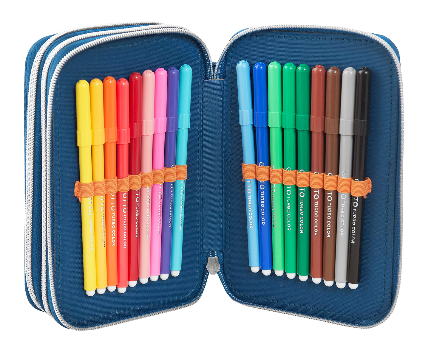 Franco Cosimo Panini DRAGONBALL - Astuccio 3 Scomparti Bambina e Bambino, con Interno Organizzato, Tasca a Zip e Organizer Portapenne - Astuccio Scuola Media e Elementare in Tessuto, 20x13x7h cm (25529842)