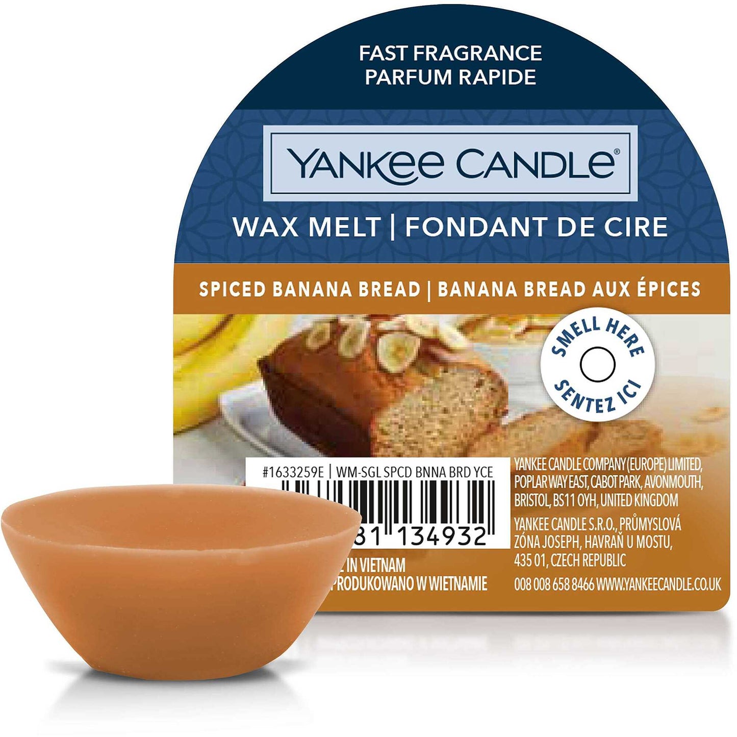 Yankee Candle - Cera da Fondere Spiced Banana Bread