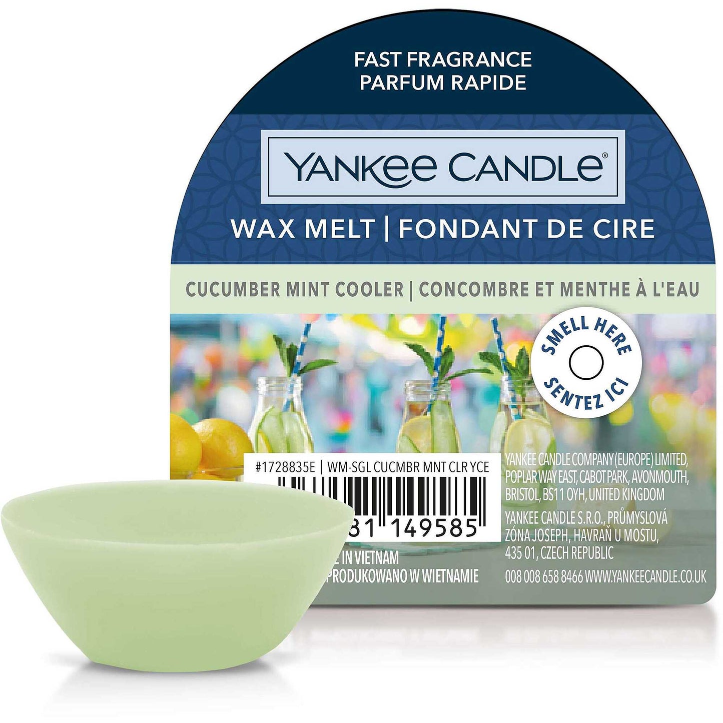 Yankee Candle - Cera da Fondere Cucumber Mint Cooler