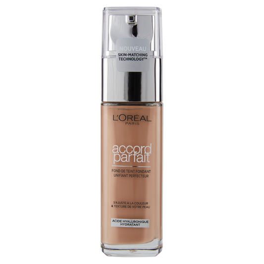 L&#39;Or&#233;al Paris Accord Parfait, Fondotinta Liquido con Acido Ialuronico, 4.N Beige/Beige, 30 ml (25531677)