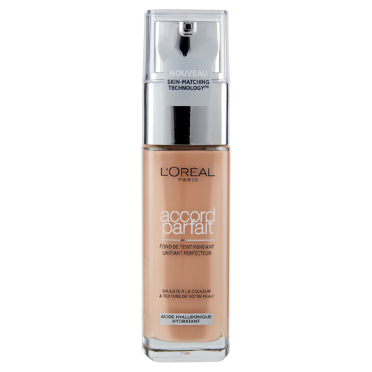 L&#39;Or&#233;al Paris Accord Parfait, Fondotinta Liquido con Acido Ialuronico, 5.N Sable/Sand, 30 ml (25531681)