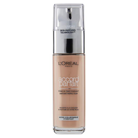 L&#39;Or&#233;al Paris Accord Parfait, Fondotinta Liquido con Acido Ialuronico, 2.R/2.C Vanille Rose, 30 ml (25531673)