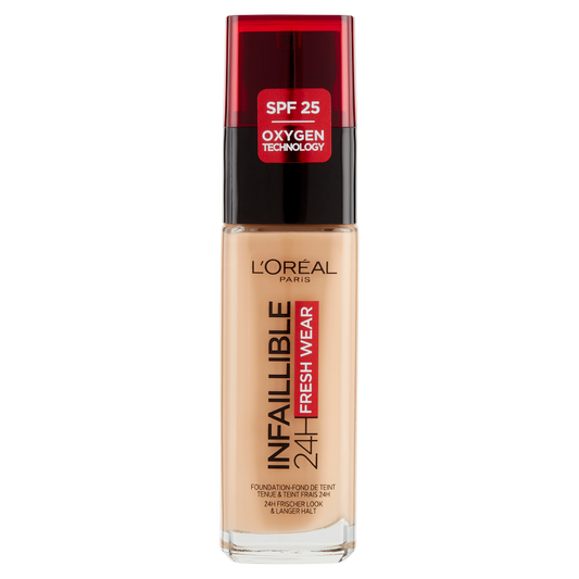 L&#39;Or&#233;al Paris Fondotinta Liquido Infaillible 24H Fresh Wear, A Lunga Tenuta, SPF25, Miel Dor&#233; (245) (25531853)