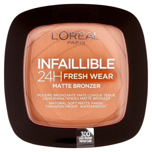 L&#39;Or&#233;al Paris Terra Abbronzante Infaillible 24h Fresh Wear Bronzer, Waterproof, 300 Light Medium 9 g