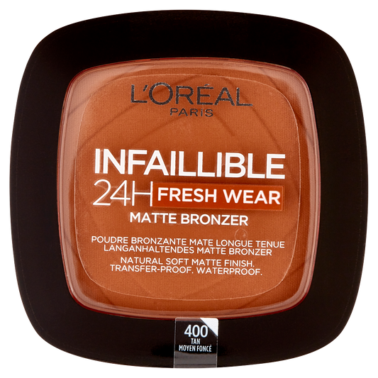 L&#39;Or&#233;al Paris Terra Abbronzante Infaillible 24h Fresh Wear Bronzer, Waterproof, 400 Tan 9 g