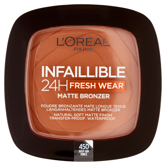 L&#39;Or&#233;al Paris Terra Abbronzante Infaillible 24h Fresh Wear Bronzer, Waterproof, 450 Deep Tan 9 g