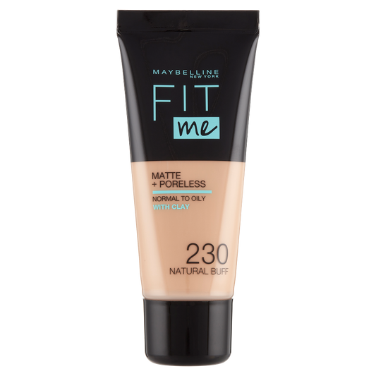 Maybelline New York Fondotinta Fit Me Matte&amp;Poreless, Finish Opacizzante, 230 Natural Buff (25558904)