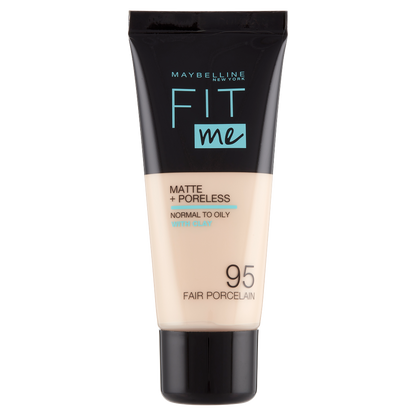 Maybelline New York Fondotinta Fit Me Matte&amp;Poreless, Finish Opacizzante, 35 Fair Porcelaine (25558923)