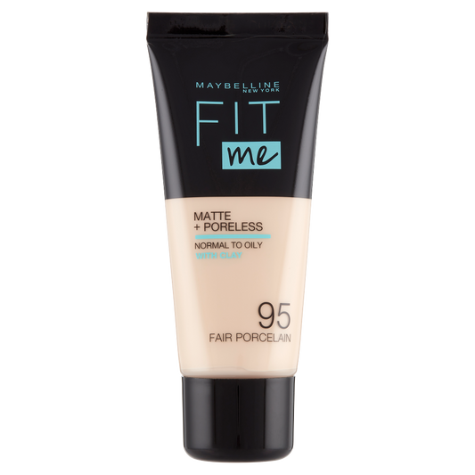 Maybelline New York Fondotinta Fit Me Matte&amp;Poreless, Finish Opacizzante, 35 Fair Porcelaine (25558923)