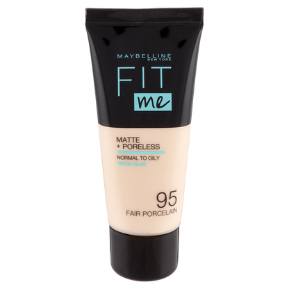 Maybelline New York Fondotinta Fit Me Matte&amp;Poreless, Finish Opacizzante, 35 Fair Porcelaine (25558924)