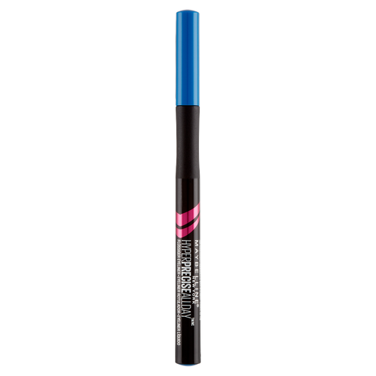 Maybelline New York Eyeliner in Penna Hyper Precise All Day, Risultato a Lunga Tenuta, Blue Sapphire (25558757)