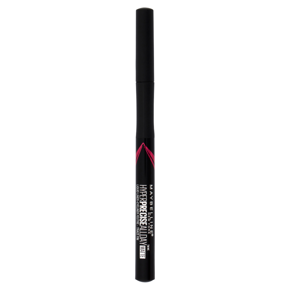 Maybelline New York Eyeliner in Penna Hyper Precise All Day, Tratto Definito, 701 Matte Onyx