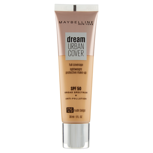 Maybelline New York Fondotinta Liquido Dream Urban City, SPF 50, 126 Nude Beige (25558931)