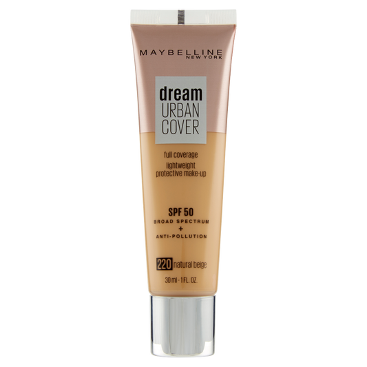 Maybelline New York Fondotinta Liquido Dream Urban City, SPF 50, 220 Natural Beige (25558937)