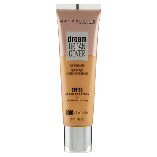 Maybelline New York Fondotinta Liquido Dream Urban City, SPF 50, 305 Golden Ambre (25558943)