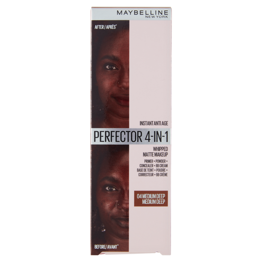 Maybelline New York Fondotinta Perfezionante Instant Perfector, 4 Prodotti in 1, Medium Deep, 30 ml