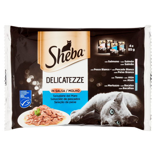 Sheba Delicatezze in Salsa Selezione del Mare 4 x 85 g (25603235)