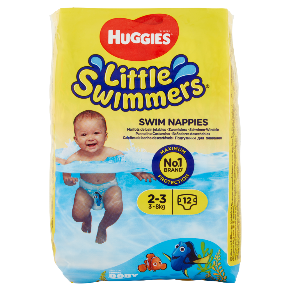 Huggies Little Swimmers Pannolino Costumino 2-3 3-8kg 12 pz