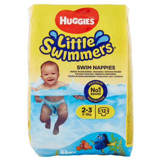 Huggies Little Swimmers Pannolino Costumino 2-3 3-8kg 12 pz