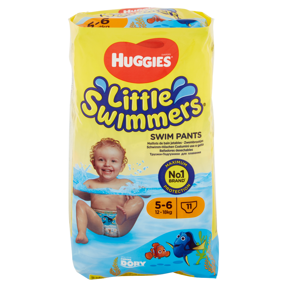Huggies Little Swimmers Pannolino Costumino 5-6 12-18kg 11 pz