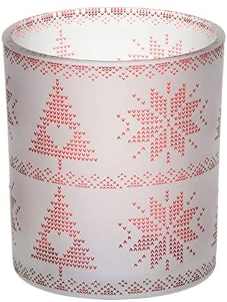 Yankee Candle - Red Nordic Frosted Glass Porta Candela Sampler