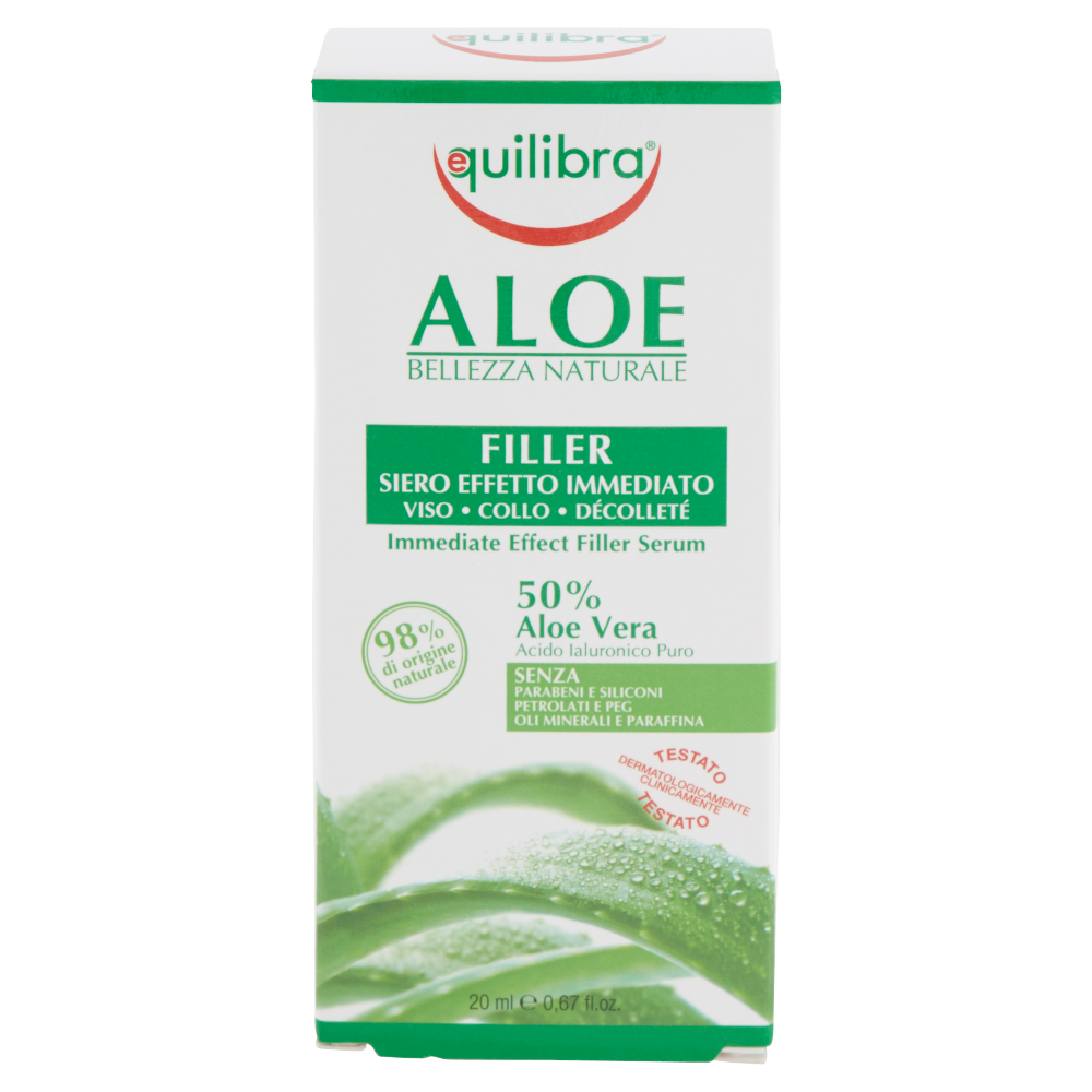 equilibra Aloe Filler Siero Effetto Immediato Viso - Collo - D&#233;collet&#233; 20 ml
