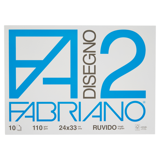 Fabriano Disegno FA/2 10 fogli 24x33 cm ruvidi