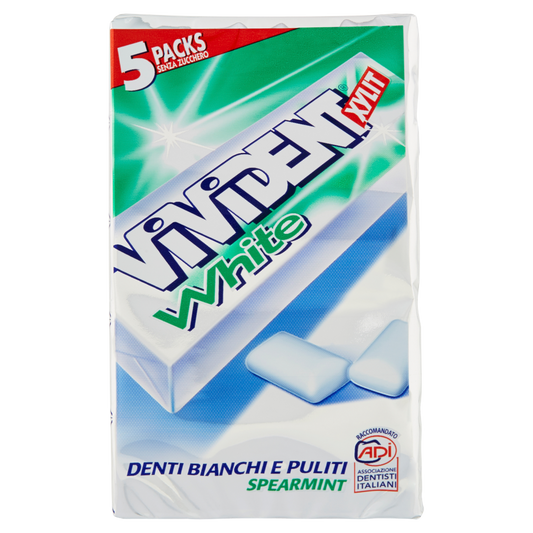 Vivident Xylit White Spearmint 5 Packs 66 g