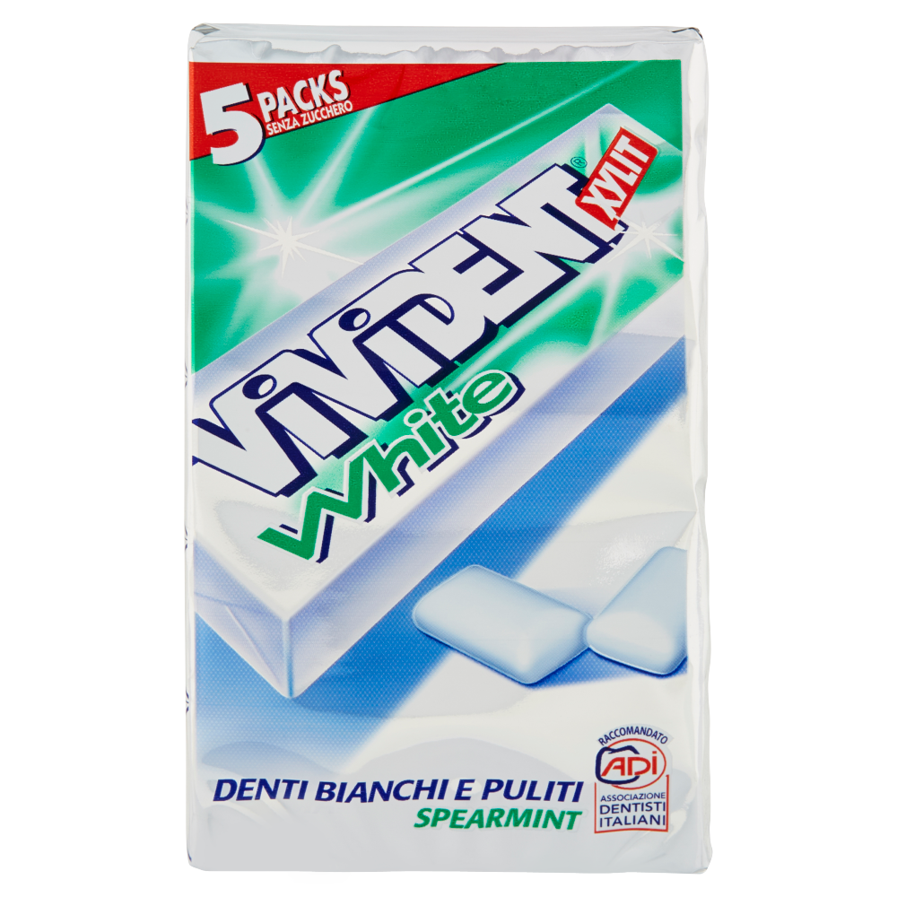 Vivident Xylit White Spearmint 5 Packs 66 g