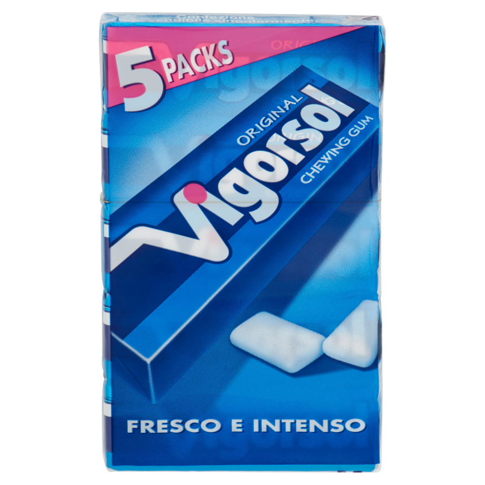Vigorsol Original Chewing Gum 5 Packs 75 g