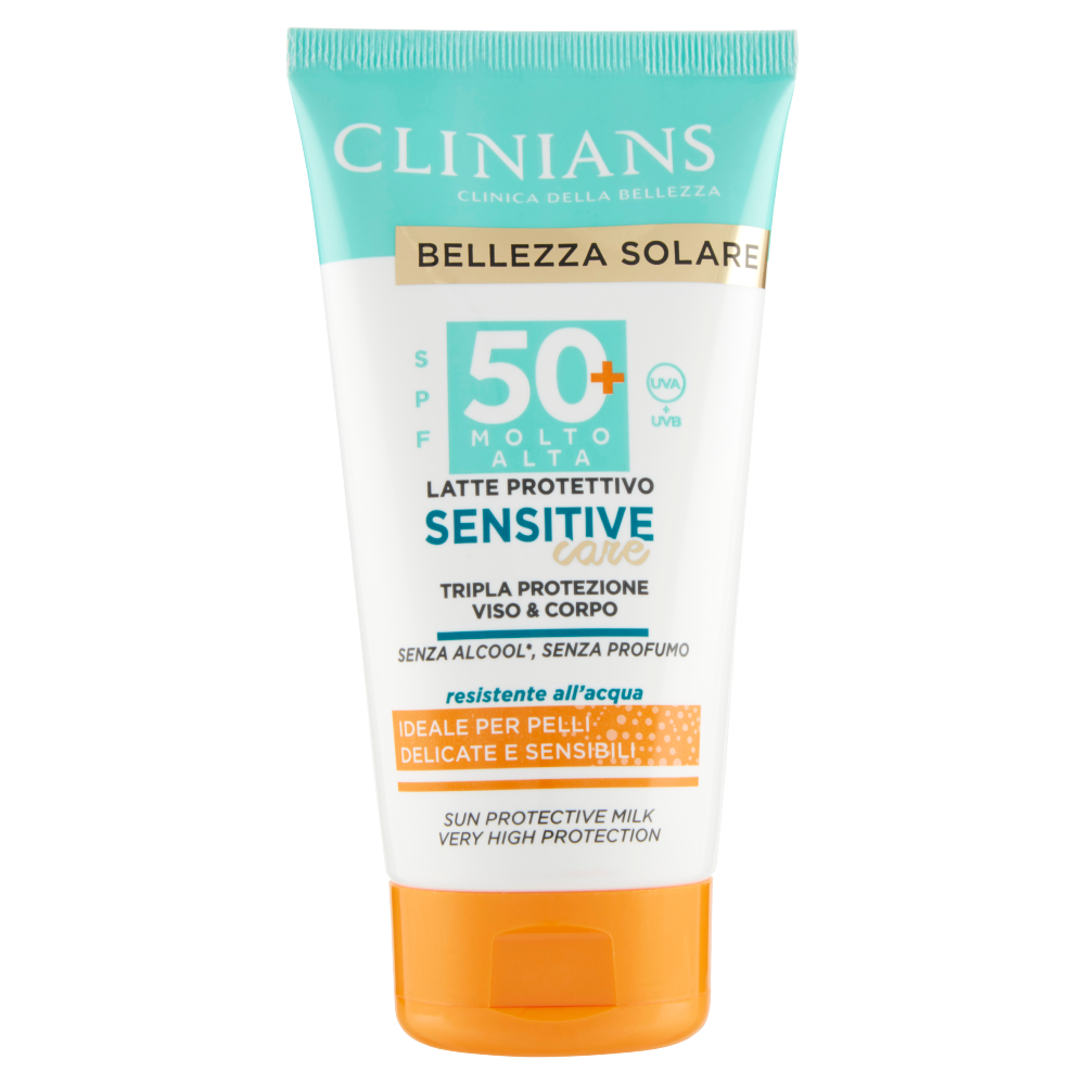 Clinians Bellezza Solare SPF 50+ Molto Alta Latte Protettivo Sensitive care 150 mL (25523015)