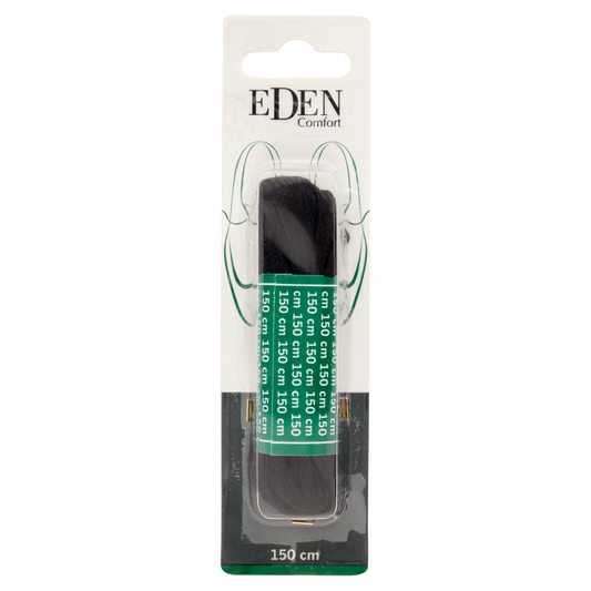 Eden Comfort Lacci piatti neri 150 cm 1 Paio (25525861)