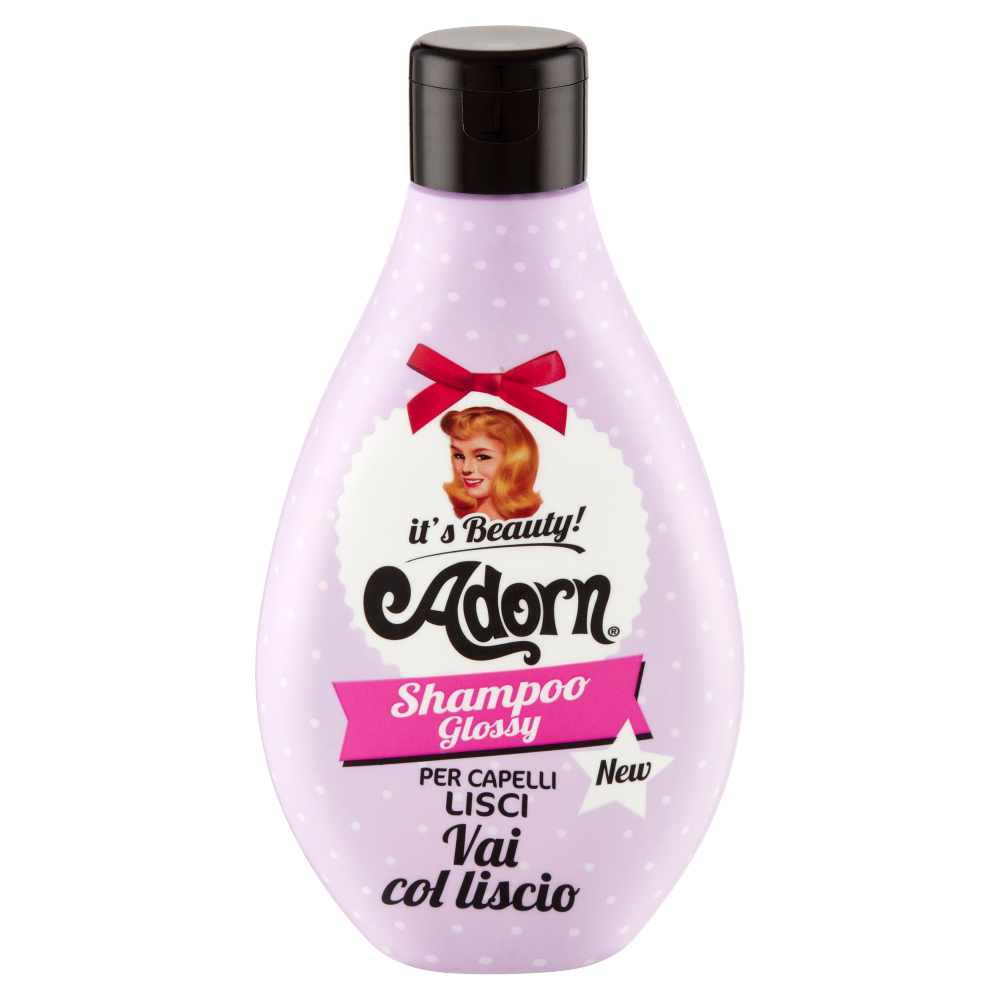 Adorn it&#39;s Beauty! Shampoo Glossy Vai col liscio per Capelli Lisci 250 ml