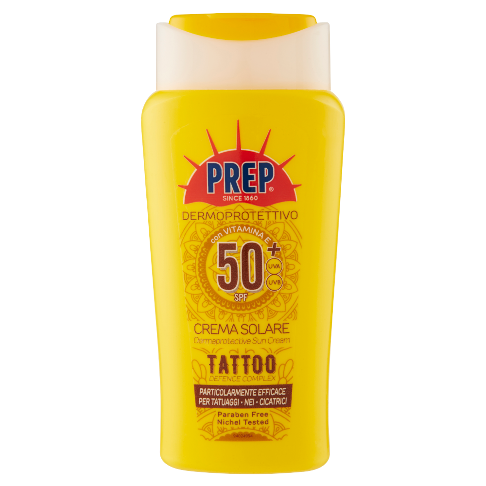 Prep Dermoprotettivo 50+ SPF Crema Solare Tattoo Defence Complex 200 ml