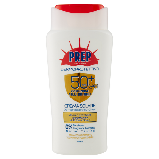 Prep Dermoprotettivo 50+ SPF Protezione Pelli Sensibili Crema Solare 200 ml