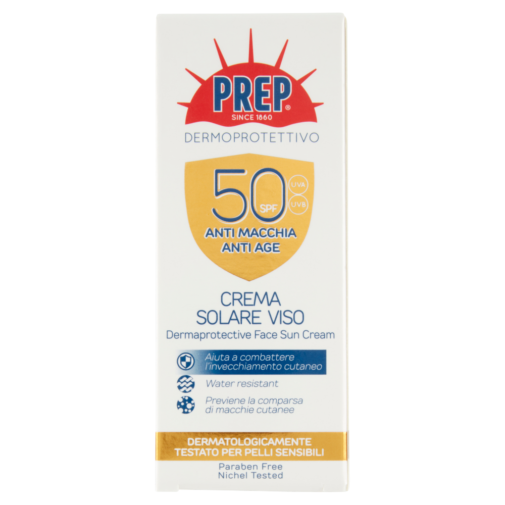 Prep Dermoprotettivo 50 SPF Crema Solare Viso 50 ml