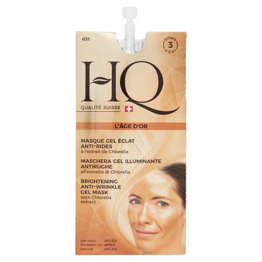 HQ Maschera Gel Illuminante Antirughe all&#39;estratto di Chlorella 3 Dosi 15 ml (25531041)