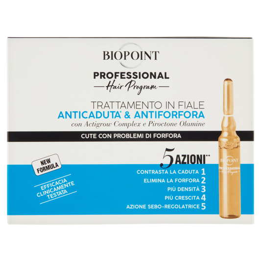 Biopoint Professional Hair Program Trattamento in Fiale Anticaduta* &amp; Antiforfora 10 x 7 ml