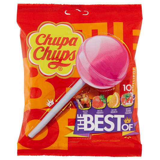 Chupa Chups The Best Of 10 Lollipop Gusti Assortiti 120 g (25522445)