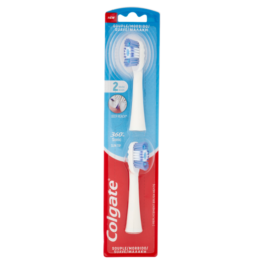 Colgate ricariche spazzolino a batteria 360 Sonic Slim Tip morbido (25523229)