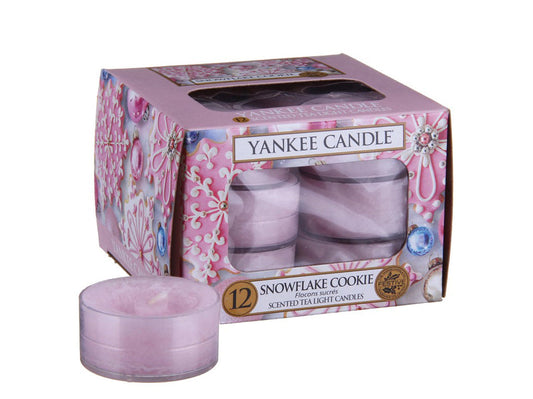 Yankee Candle - Candela Tea Light Snowflake Cookie