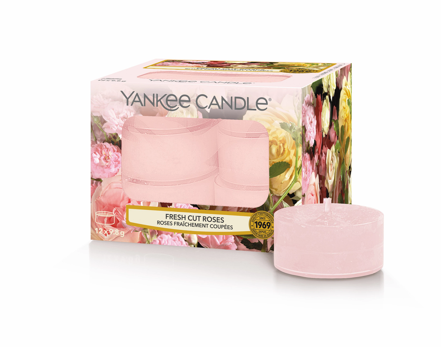Yankee Candle - Candela Tea Light Fresh Cut Roses