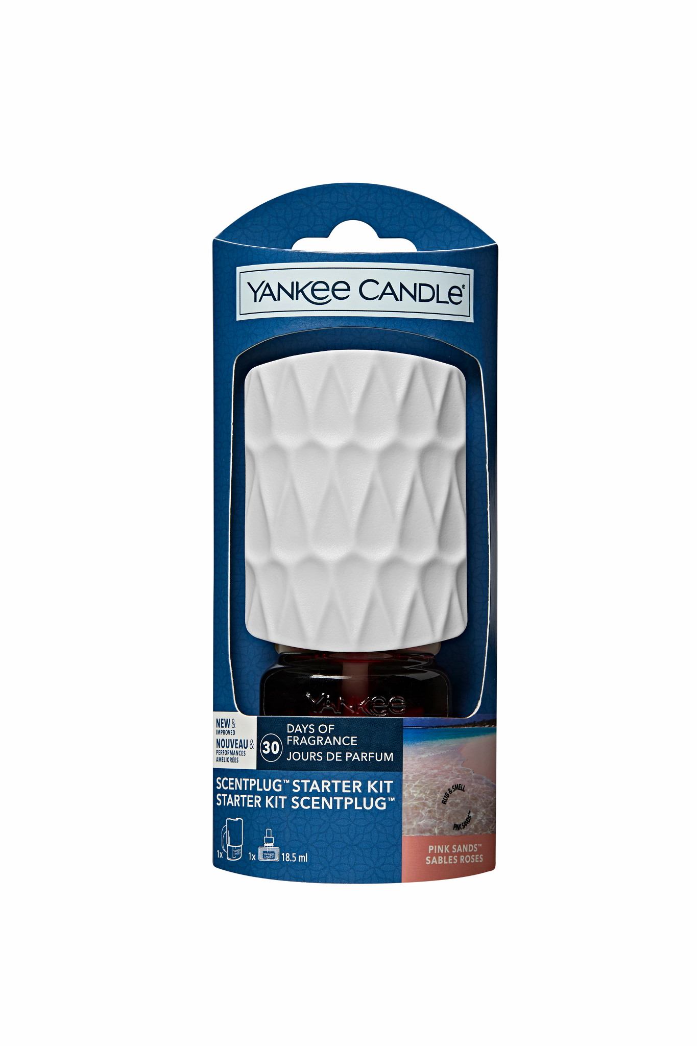 Yankee Candle - Profumatore Elettrico ScentPlug - Nuovo Kit Base Pink Sands