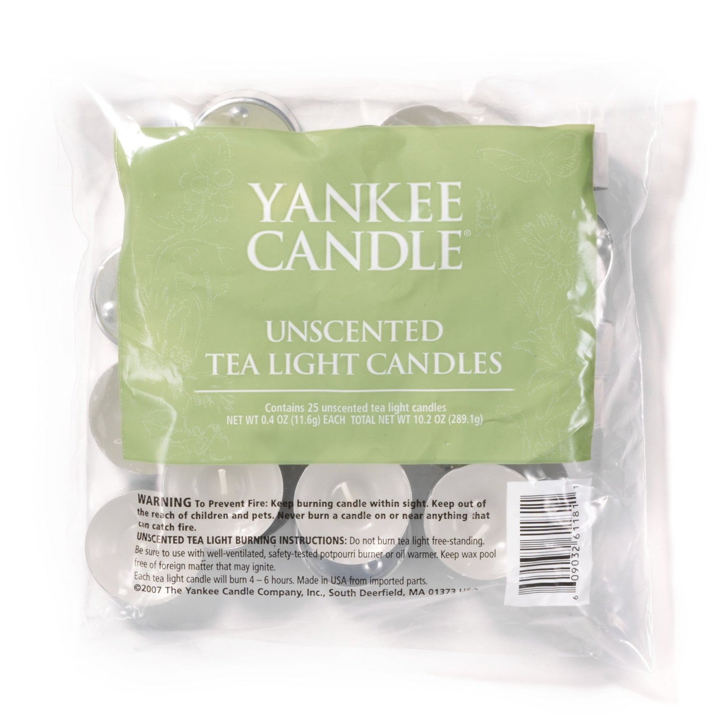 Yankee Candle - Candele Tea Light Non Profumate